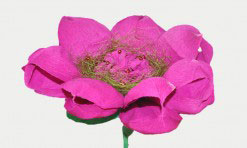 Violets papīra zieds