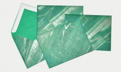 Zaļa papīra aploksne