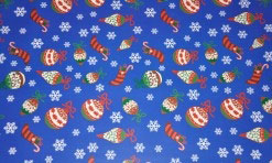 Zils Ziemassvētku papīrs 50x75 cm (DP2.34)