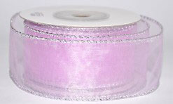 1535 - Gaiši violeta organzas lenta 4,5cm x9m (2GL2.20) Gaiši violeta organzas lenta 4,5cm x9m (2GL2.20)