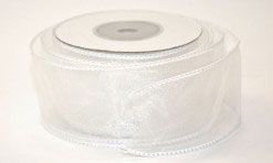 2202 - Balta organzas lenta 4,5cm x9m (2GL2.25) Balta organzas lenta 4,5cm x9m (2GL2.25)