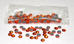 Oranži hotfix kristāli 4 mm; 100 gb. (HF6)
