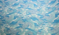 Dāvanu papīrs 50cm (10m), zils raksts (71)