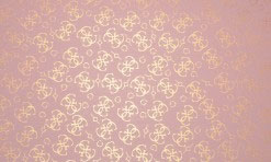 Gaiši rozā papīrs ar zelta rakstu 50x75 cm (DP1.38)
