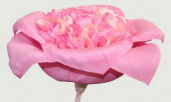 Rozā papīra zieds