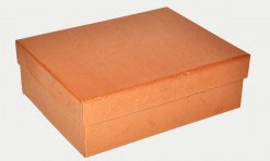 Oranža dāvanu kaste 14x11x5 cm