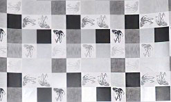 Melnbalts papīrs ar kvadrātiņiem, glancēts 50x75 cm (DP2.5)
